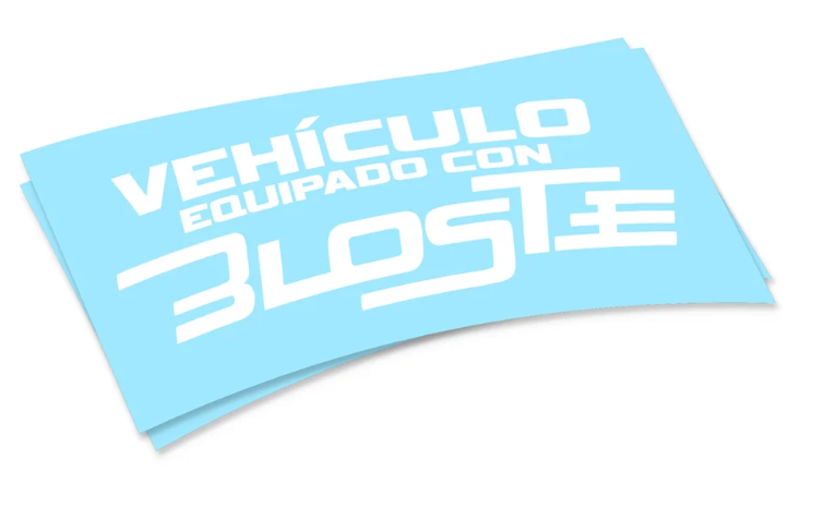 PEGATINA VEHICULO EQUIPADO CON BOOST
